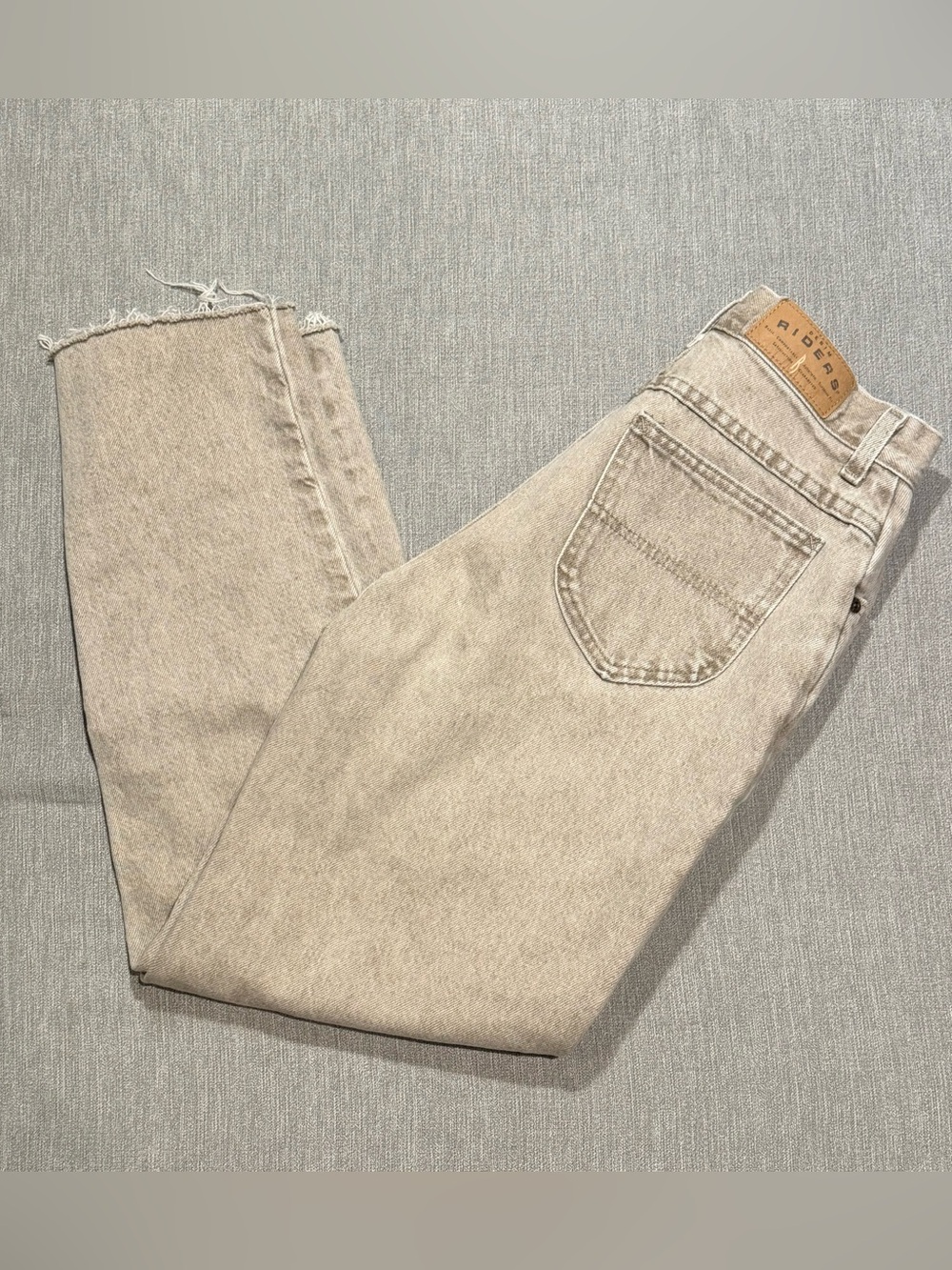 Riders by Lee Straight Leg Jeans in Light Beige 90s Mom Jeans